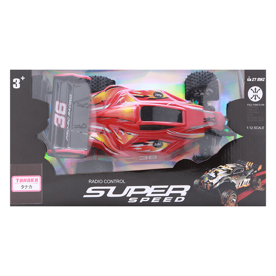 Xe đua địa hình điều khiển 1:12 (Đỏ - pin sạc) - 999-36