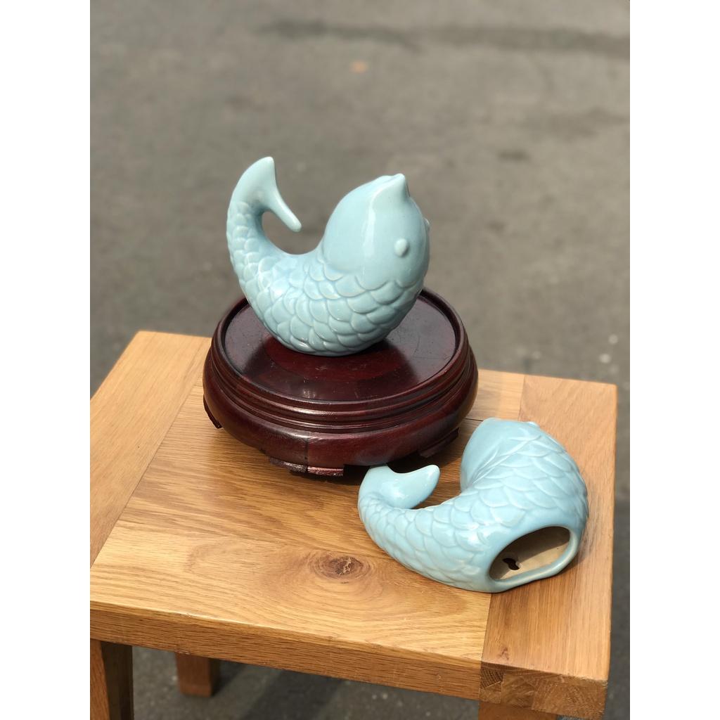 CÁ TREO TƯỜNG GỐM SỨ TRANG TRÍ TRỒNG CÂY DECOR