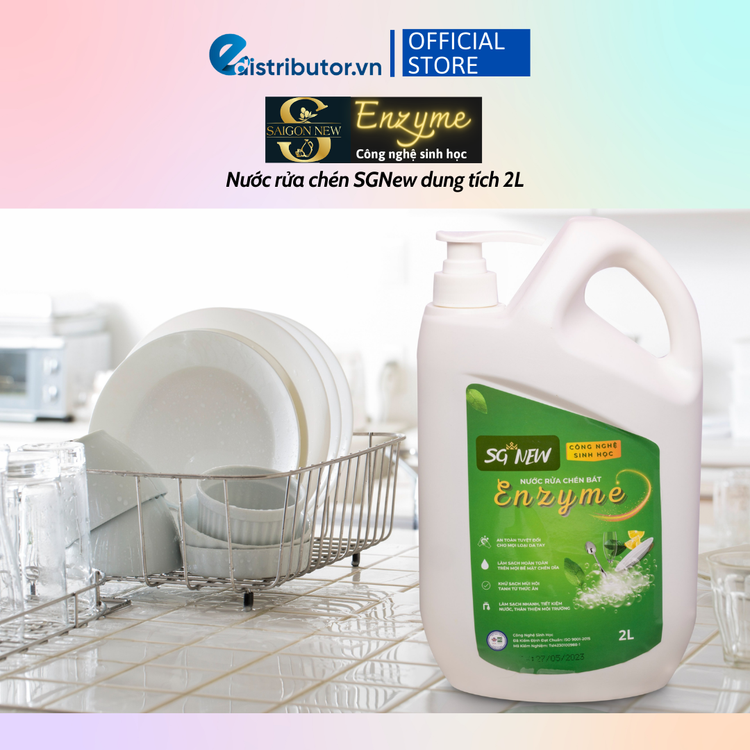 Nước rửa chén - nước giặt xả Enzyme - nước giặt xả dành cho em bé SGNew - Hàng chính hãng