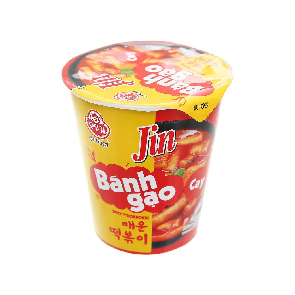 Bánh gạo tokbokki Ottogi Jin cay ly 82g