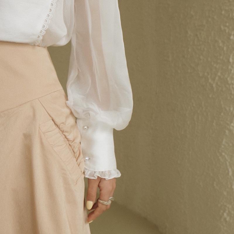 Chân váy dài LAMUSE thiết kế túi nhún (Taffeta Skirt
