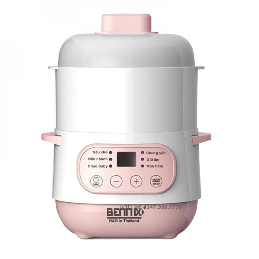 Nồi Nấu Cháo Chậm Và Hấp Cách Thủy Bennix BN-100A-STEAM