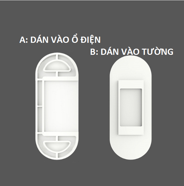 Bộ dụng cụ treo ổ cắm điện trượt siêu tiện dụng an toàn cho bé, giá đỡ các vật dụng gia đình