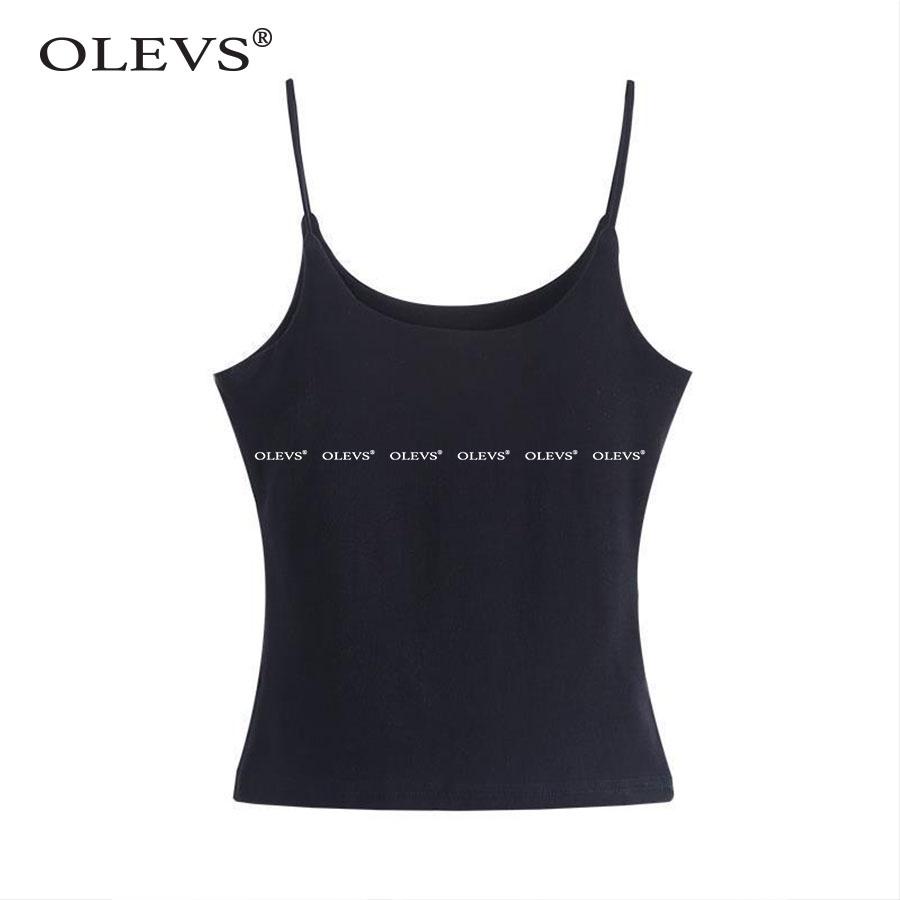 Áo hai dây sợi bún Olevs-AH104, vải thun loại đẹp hai lớp Olevs-AH104, form croptop