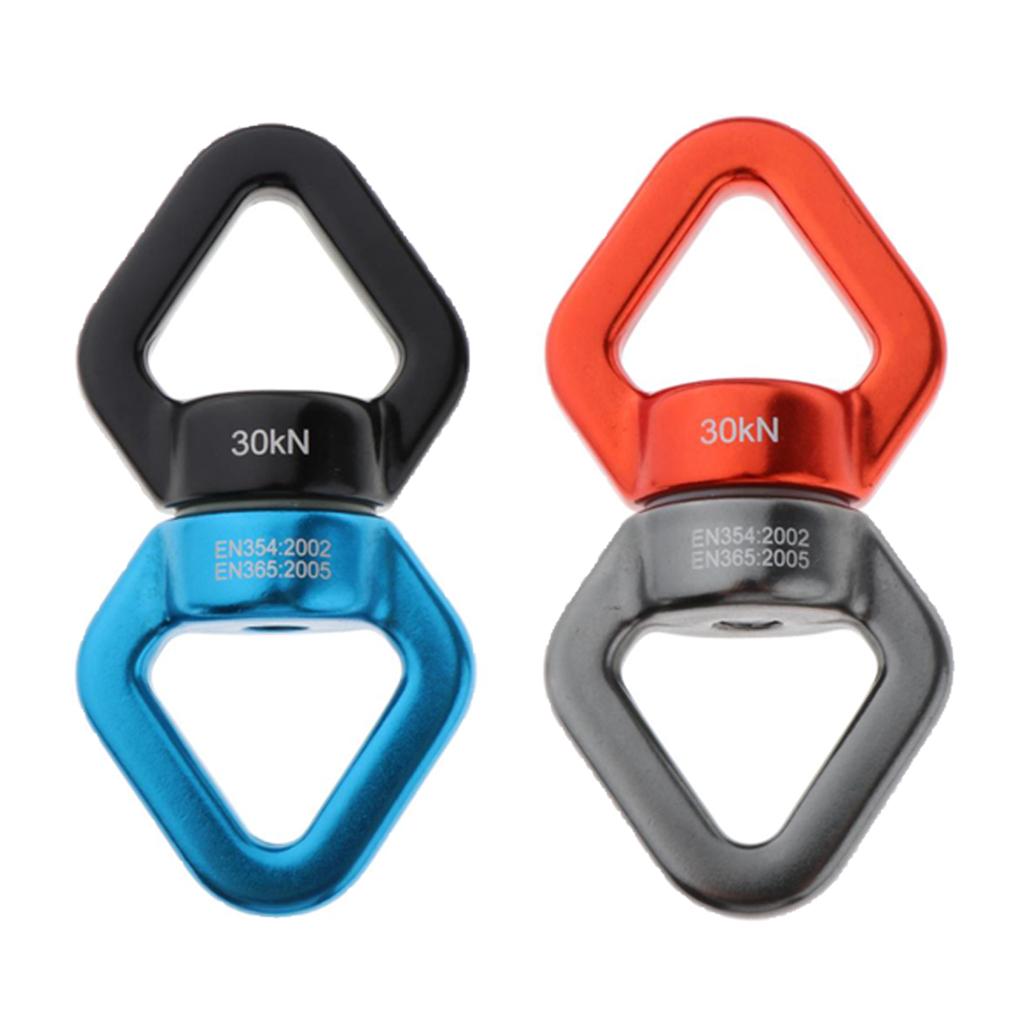 Set Of 2 Swing Swivel Rotational Rock Climbing Swivel Hanger Rope Connector
