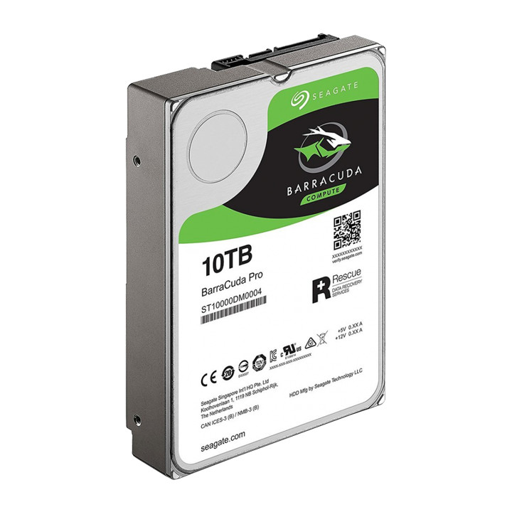 Ổ Cứng HDD Desktop Storage Seagate Barracuda Pro 10TB/256MB/3.5 7200RPM - ST10000DM0004 - Hàng Chính Hãng