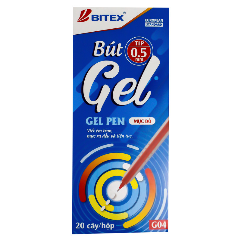 Combo 5 Bút gel Bitex G04 (0.5mm)