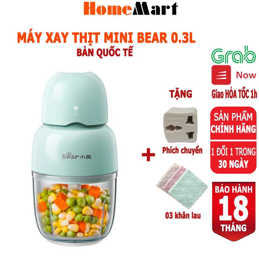 Máy xay thịt mini cầm tay Bear QSJ-B01P1, dung tích 300ml, Anh Lam Store - Hàng nhập khẩu