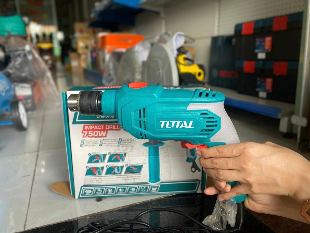 MÁY KHOAN ĐIỆN 750W TOTAL TG108136E - HÀNG CHÍNH HÃNG