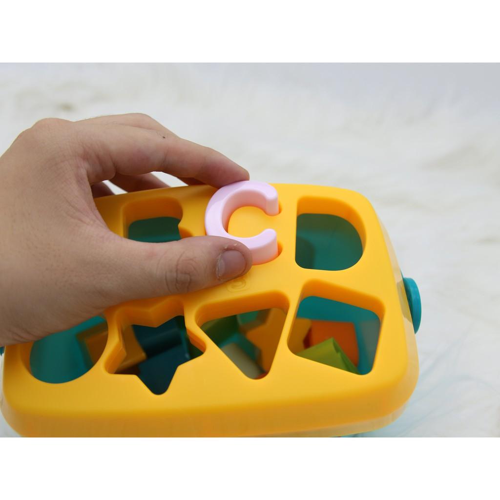 Đồ chơi giáo dục sớm thả hình khối có quai xách cho bé Toyshouse 0702-TH-HE0218. - BPA free