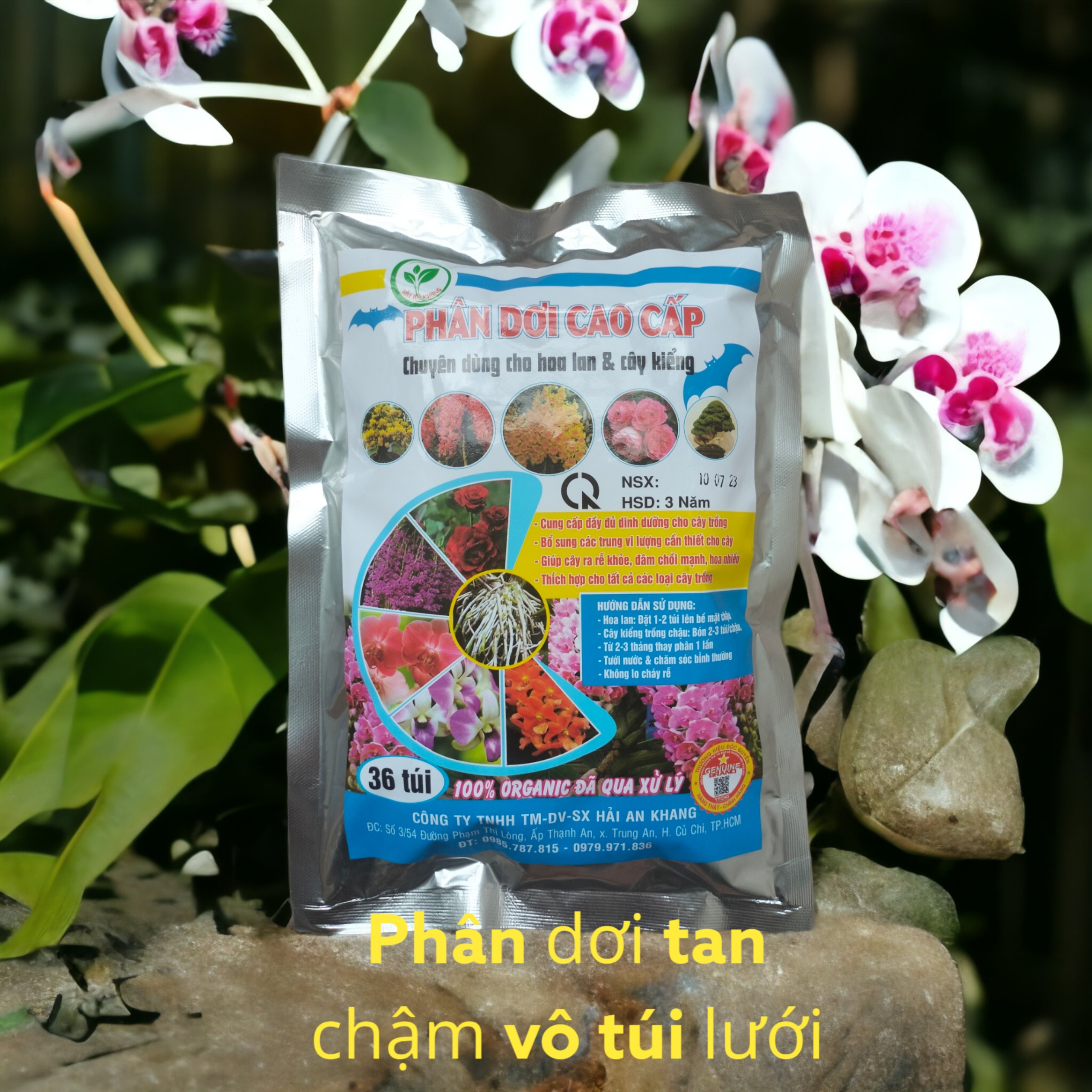 Phân dơi cao cấp vô 36 túi lưới