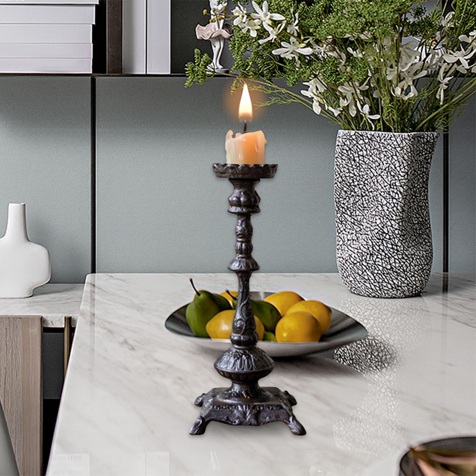 Metal Candelabra Rustic for Candlelight Dinner Props Dining Table Decor