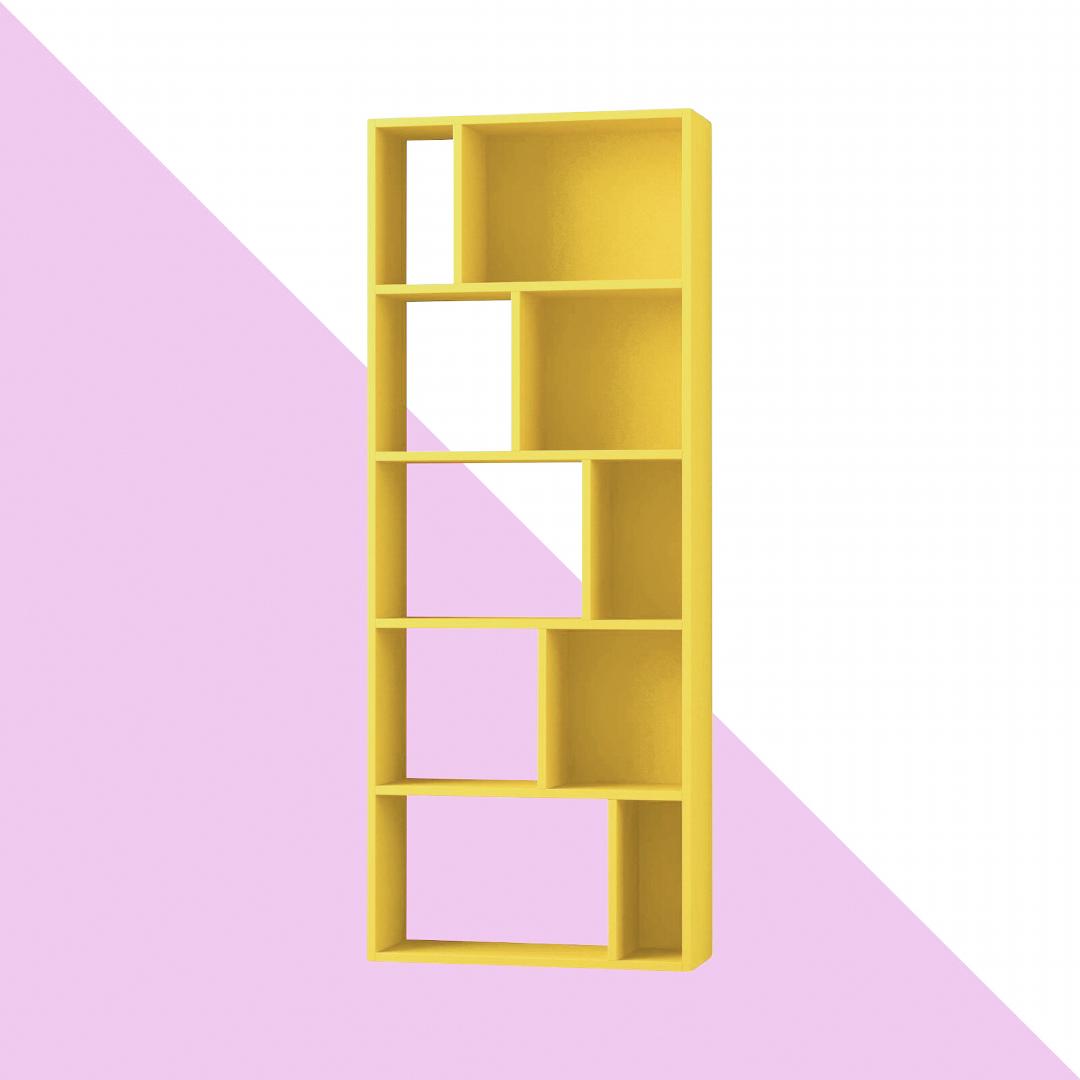 Kệ sách gỗ hiện đại SMLIFE Bashar | Gỗ MDF dày 17mm chống ẩm | D65xR23xC165cm