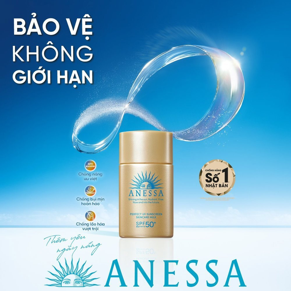 Combo Chống Nắng Anessa Dưỡng Da Bảo Vệ Không Giới Hạn