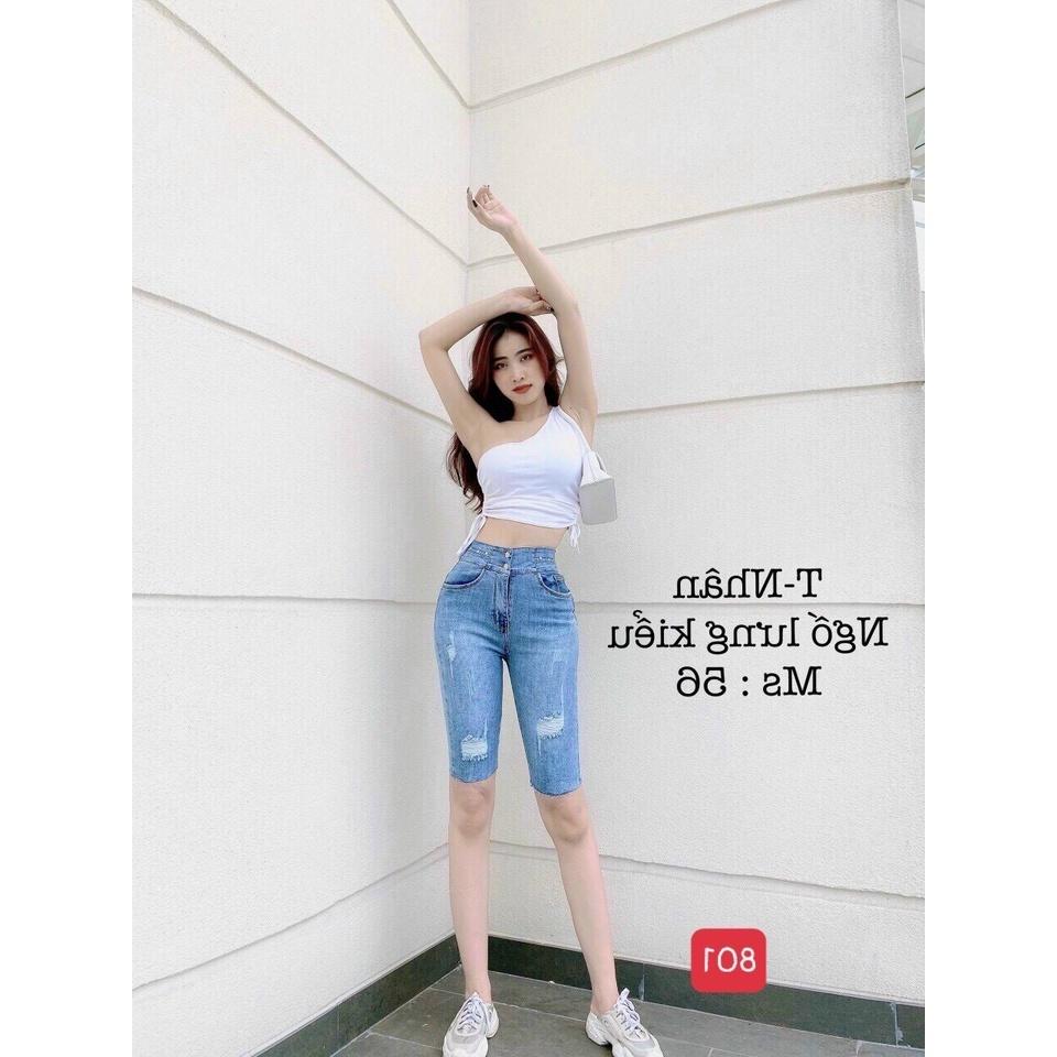 Quần short jean ngố nữ cao cấp, chất liệu denim dễ thương, tôn dáng BEN Shop0807 Z11