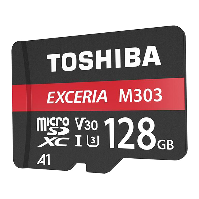 Thẻ Nhớ MicroSDXC Toshiba Exceria M303 128GB UHS-I U3 4K V30 A1 R98MB/s W65MB/s - Hàng Chính Hãng