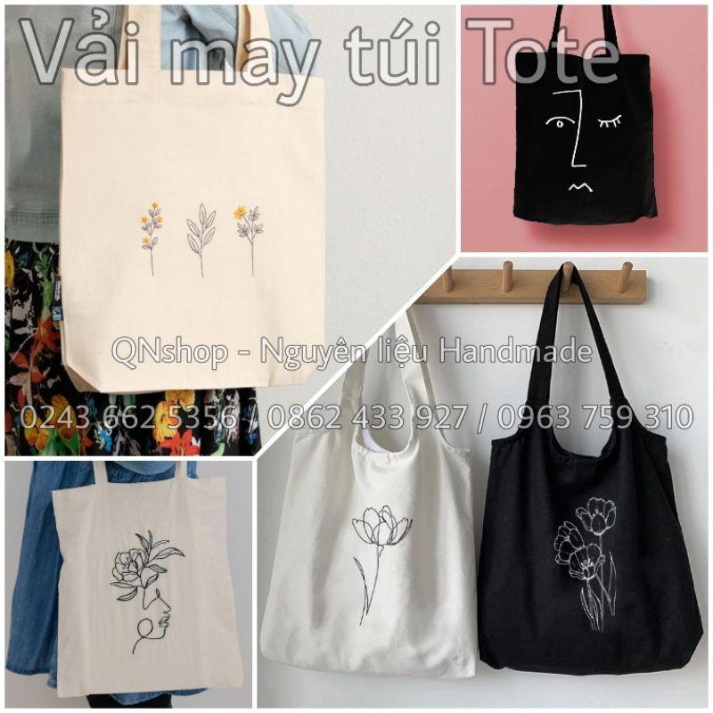 Vải canvas may túi Tote, may gối tựa, may rèn, trải bàn, làm phông nền chụp ảnh....