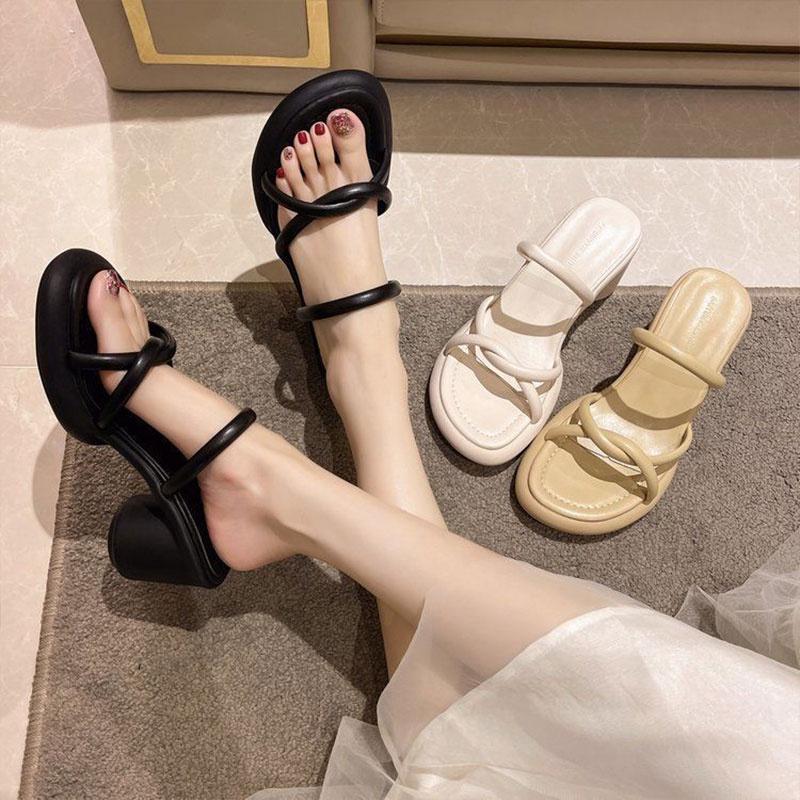 Sale Off 43% - Dép Cao Gót Hở Ngón Thời Trang Nữ