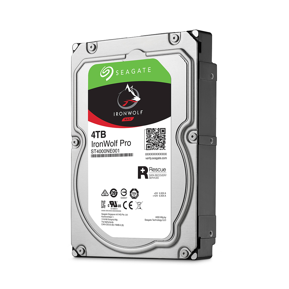 Ổ Cứng HDD NAS Storage Seagate IronWolf Pro 4TB/256MB/3.5 7200RPM - ST4000NE001 - Hàng Chính Hãng