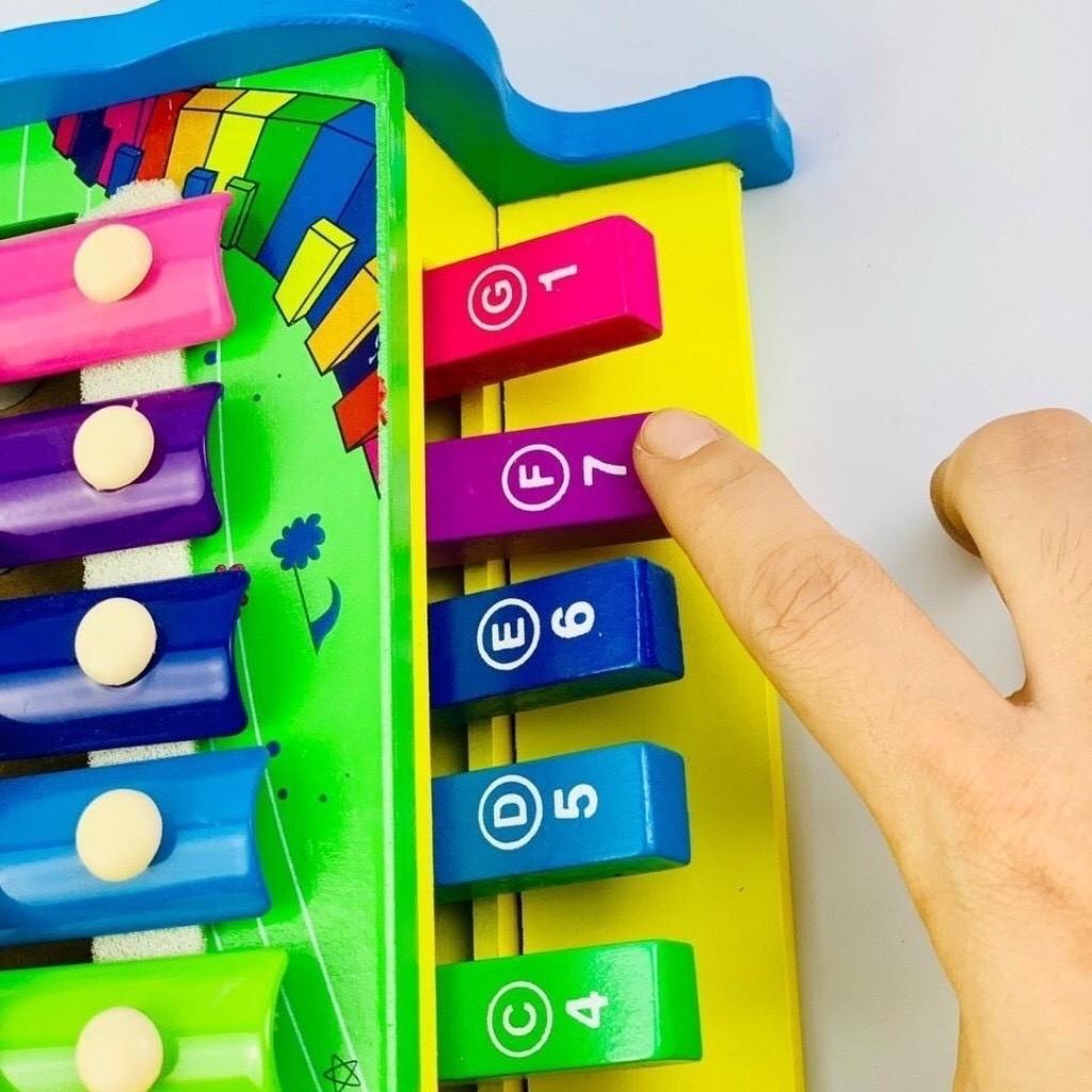ĐÀN PIANO ĐỒ CHƠI CHO BÉ đồ chơi nhạc cụ đàn piano đồ chơi gỗ cho bé 1 tuổi