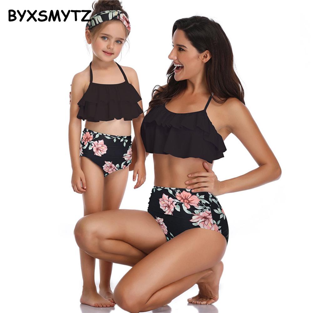 Họ Phù Hợp Với Quần Áo Mùa Hè 2021 Mới Đồ Bơi Nữ Cao Cấp Bikini Mẹ Con Đồ Bơi Mẹ & Daugther Roupas Bé Gái