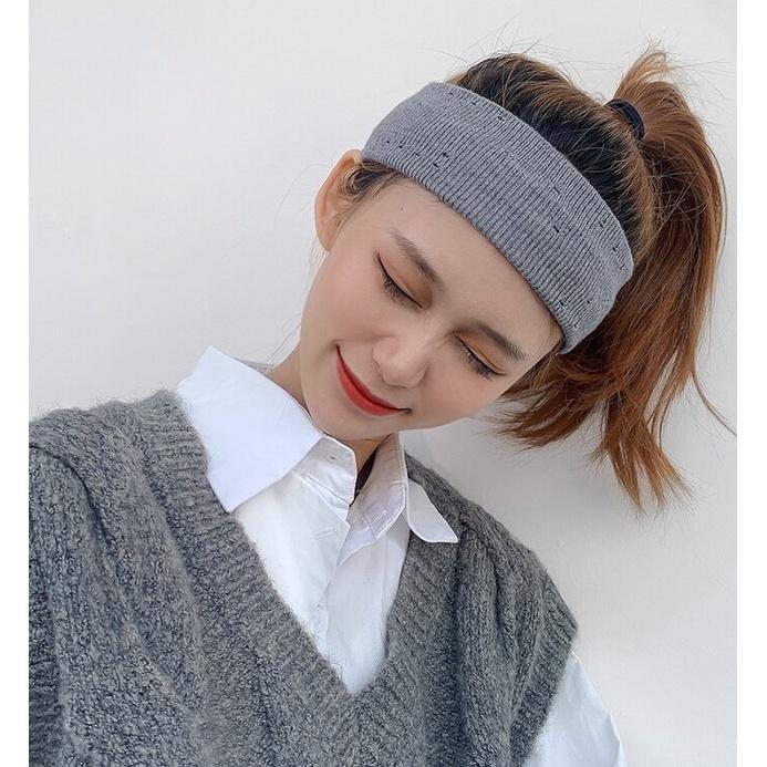 Women Sports Yoga Headband Breathable Knitted Sport Running Sweat-absorbent Headbands Hairband Headwear Headscarf