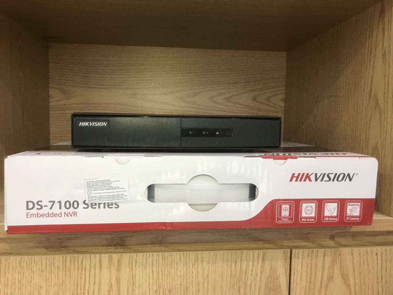 Đầu ghi hình IP NVR 4/8 Hikvision chuẩn nén H.265+, cổng PoE DS-7108NI-Q1, DS-7104NI-Q1/M, DS-7108NI-Q1/M - Hàng chính hãng