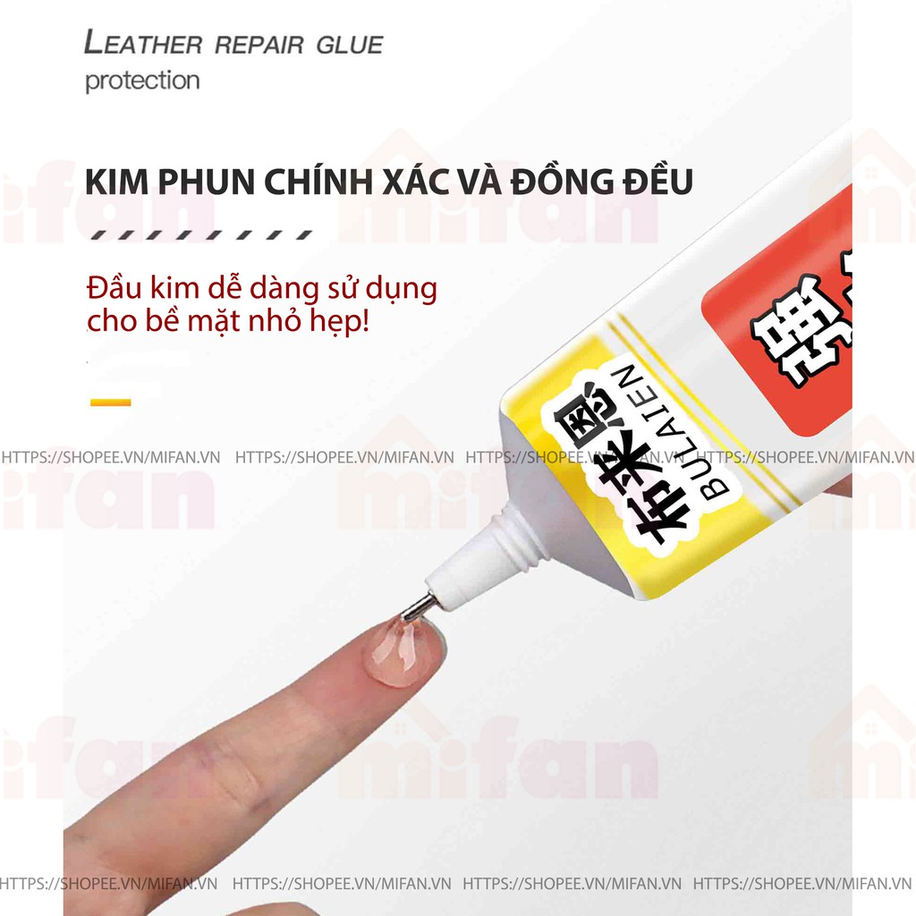 Keo Dán Giày Dép BULAIEN - Siêu Dính trong suốt ( Giày thể thao, giày da, sneaker, cao gót...) - Tuýp 60ml