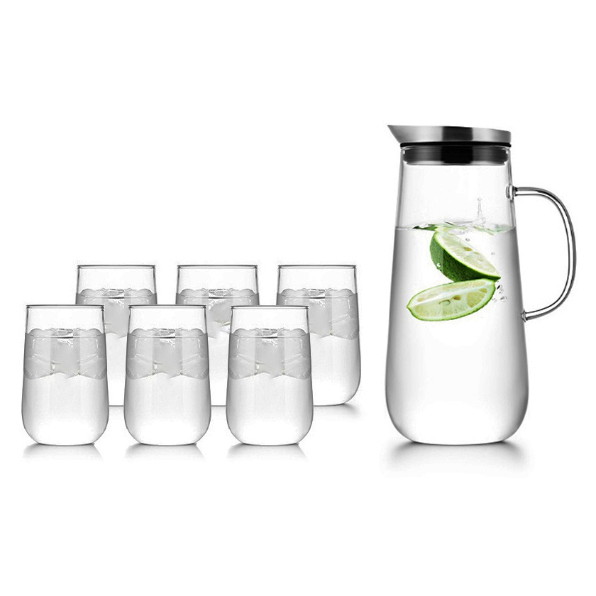 Bộ bình 6 ly thủy tinh Samadoyo NA622 1250mL