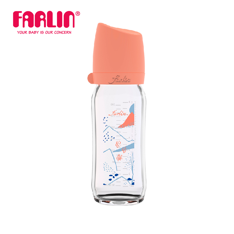 Bình Sữa Thủy Tinh City Bottle Cổ Rộng Của FARLIN - Nepal - 240ML