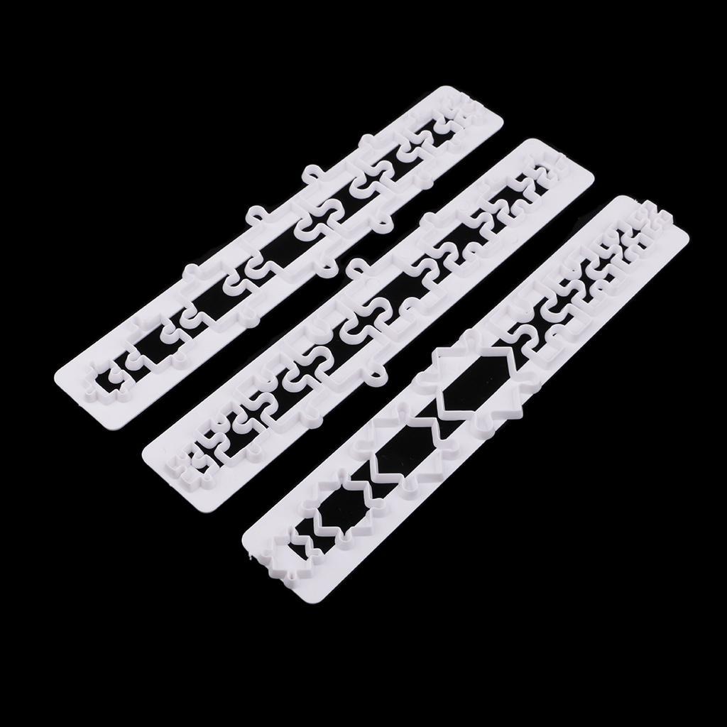 3 Pieces Clear Silicone Molds Clay Chocolate Candy Cake Fondant Resin Moulds