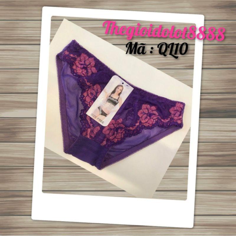 Quần lót ren chất liệu cotton co giãn tốt mã đặt hàng QL10