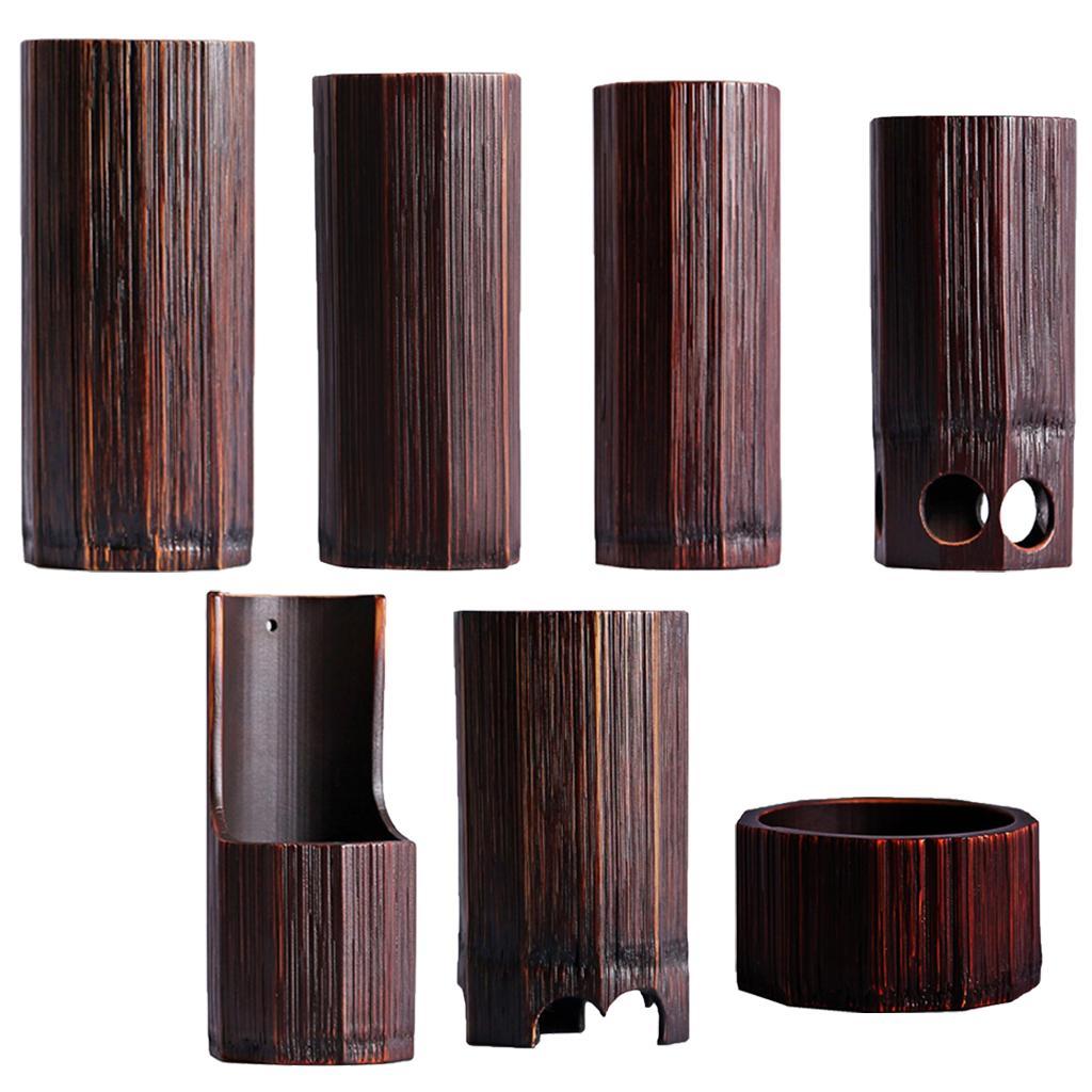 Japanese Style Bamboo Flower Vase Antique DIY Hydroponics Plant Vase