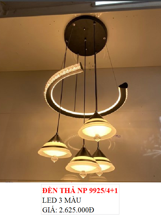 Thả bàn ăn 4 bóng led siêu sáng