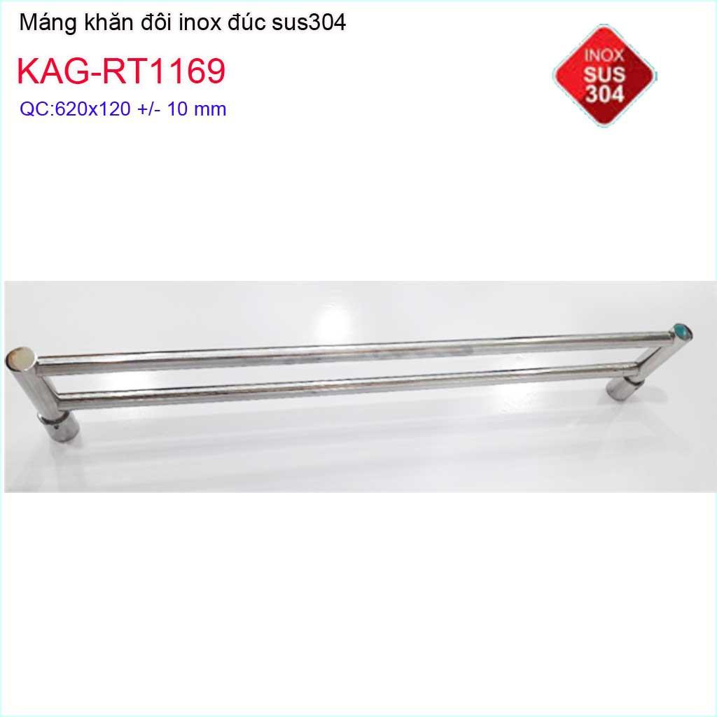 Giá treo khăn inox 304, giá vắt khăn, thanh treo khăn KAG-RT1169