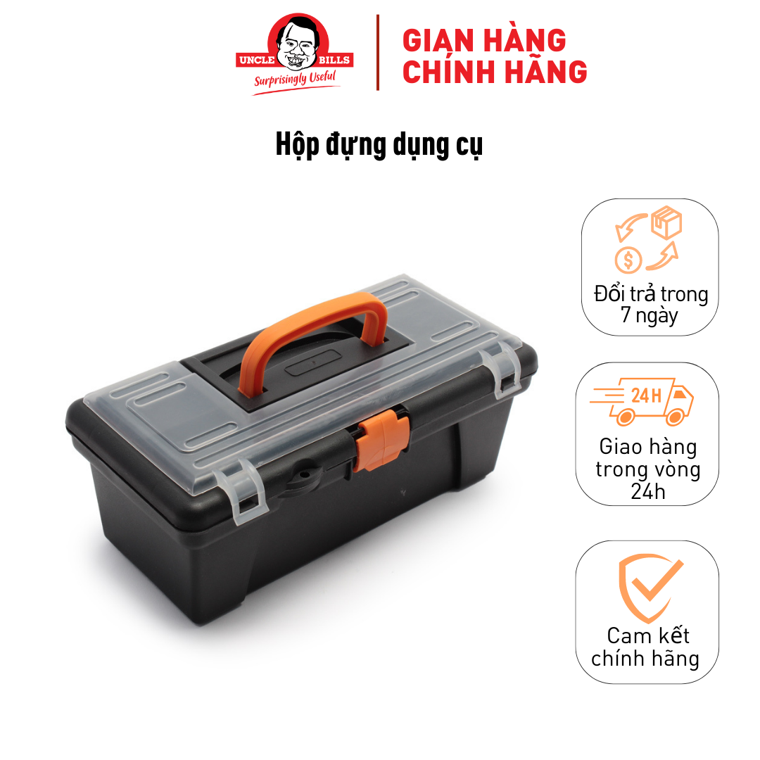 Hộp Dụng Cụ Hai Ngăn Uncle Bills HT0105 - 30 x 14,5 x 11,5 cm