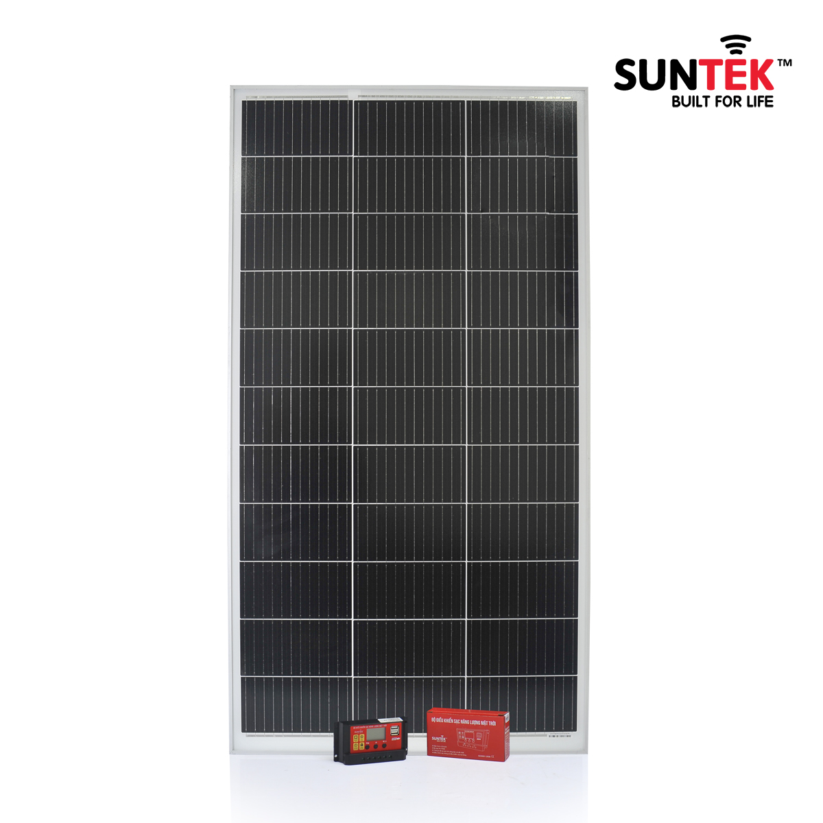 COMBO Bộ Sạc Acquy Pin Bằng Năng Lượng Mặt Trời SUNTEK SA150W/30A  - Hàng Chính Hãng - Bảo hành 12 năm Tấm Pin