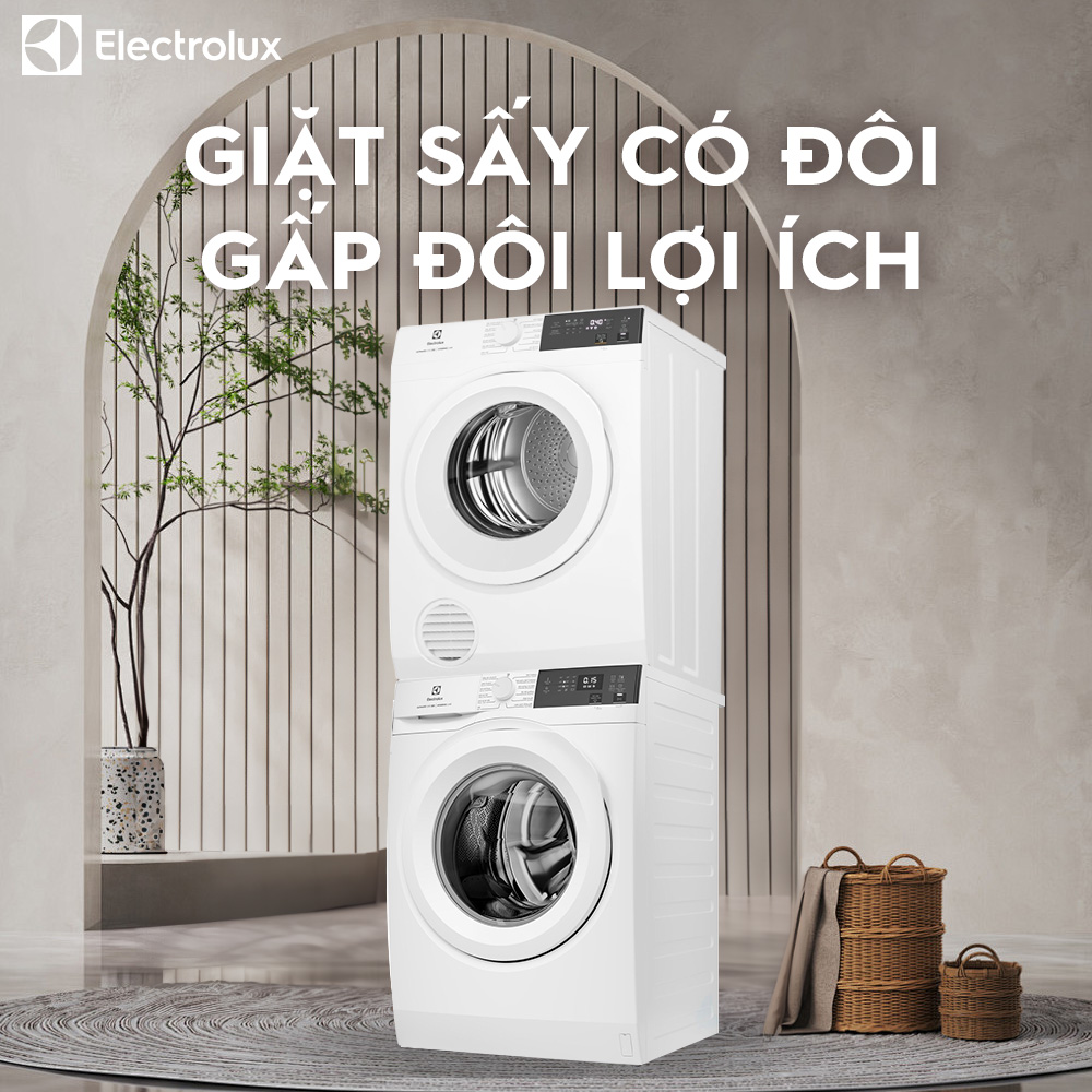 [Mới 2024] Máy sấy thông hơi 9kg UltimateCare 300 - Trắng EDV904H3WC - Hàng chính hãng