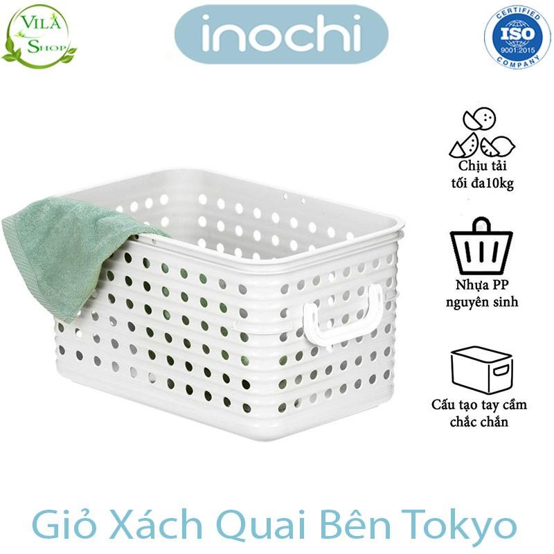 Giỏ Đựng Đồ, Giỏ Xách Quai Bên Tokyo INOCHI Nhựa Cao Cấp Chắc Chắn Sang Trọng Bền Đẹp