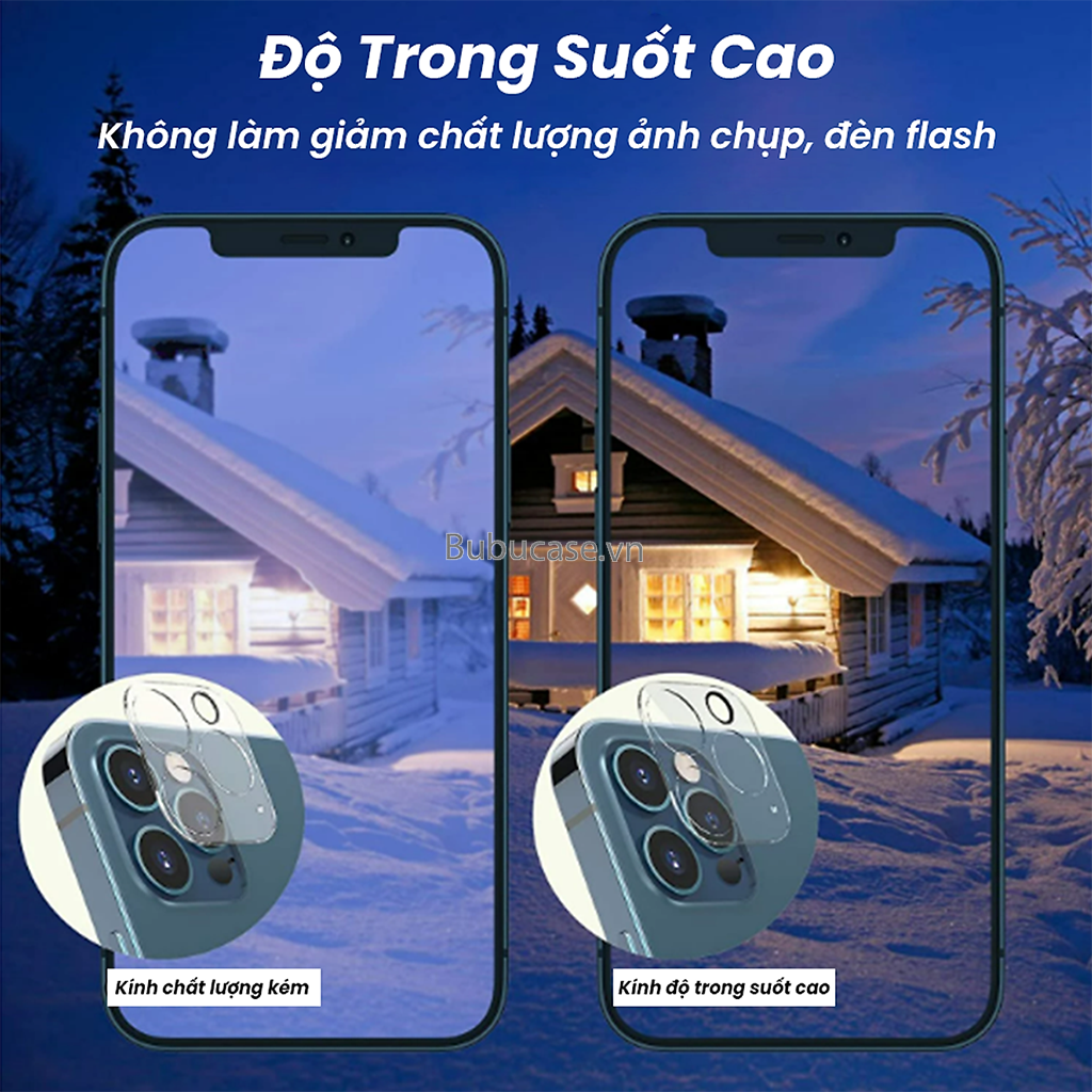 Kính Cường Lực/ Dán Kính Cường Lực Cho Camera Sau iPhone 13/13 Mini/13 Pro/13 Promax - 12/12 Mini/12 Pro/12 Promax - 11/11 Pro/11 Promax/XR