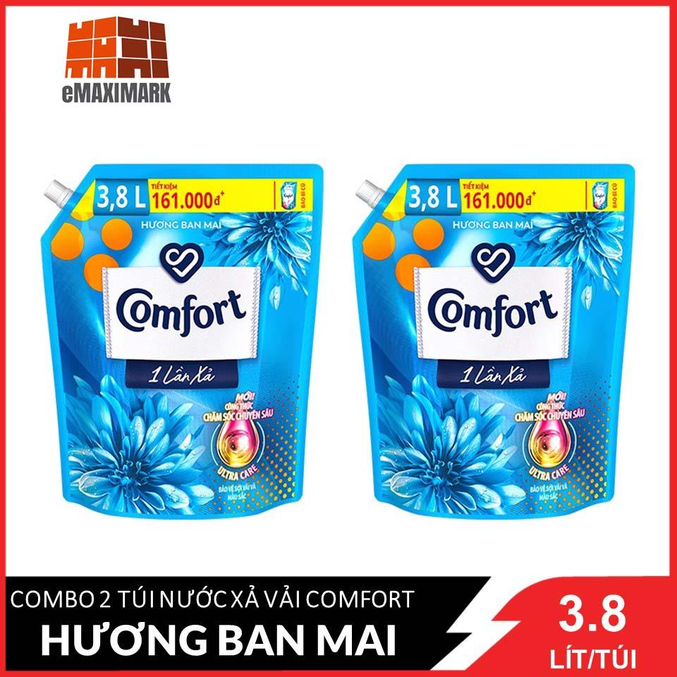 Combo 2 túi Comfort 1 lần xả ban mai khổng lồ 3.8LX2