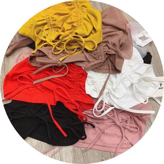 Áo Thun Dây Rút, Phối Tay Ren Cao Cấp