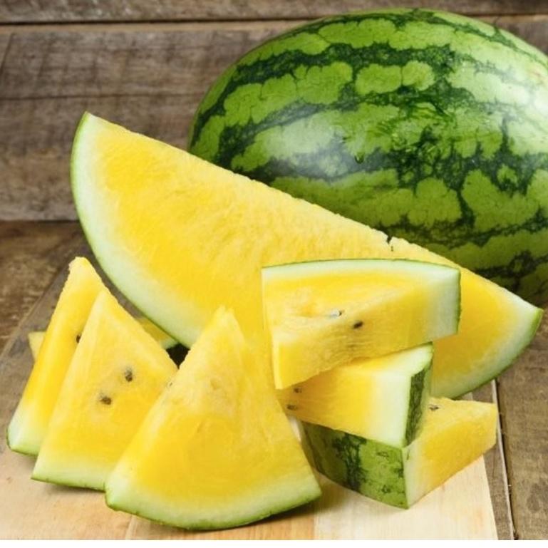 Combo 2 gói Hạt giống dưa hấu ruột vàng không hạt -1 gói 10 hạt-tặng kèm gói phân bón lót