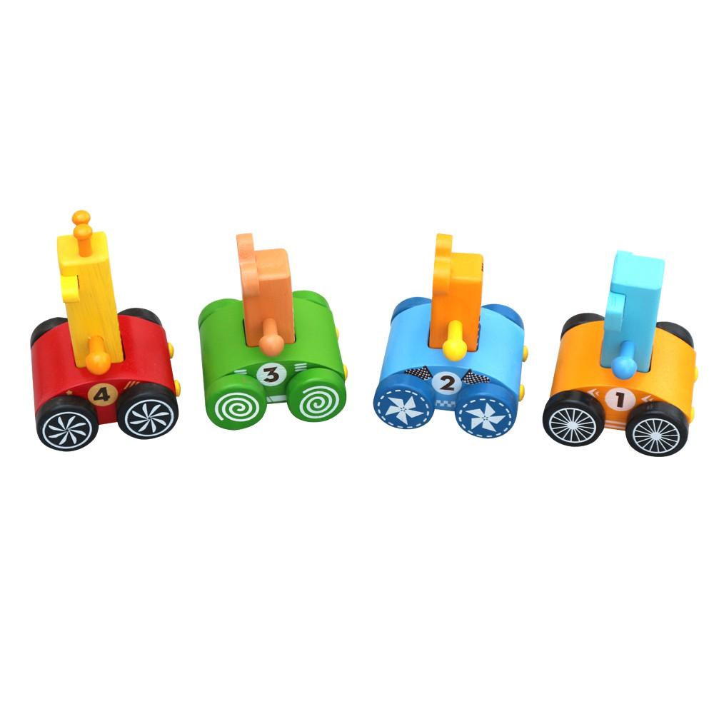 Đồ chơi gỗ Xe đua rừng xanh | Winwintoys 61592 | Phát triển khả năng sáng tạo và logic | Đạt tiêu chuẩn CE và CR