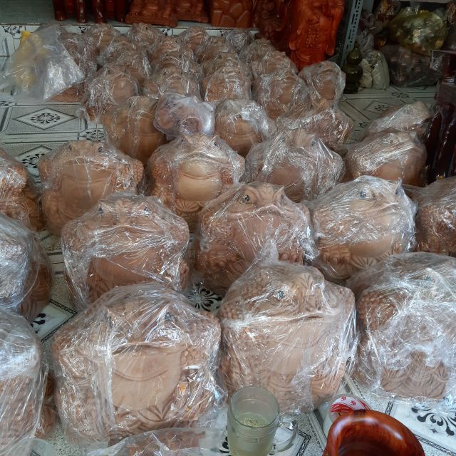 Tượng cóc gỗ xá xị phong thủy kích thước 15cm