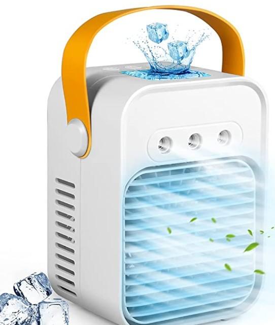 Máy điều hòa xách tay, máy lạnh USB, quạt, máy tạo độ ẩm, điều chỉnh tốc độ 3-tốc độ, độ sáng, nhà/văn phòng/đồ bên ngoài.