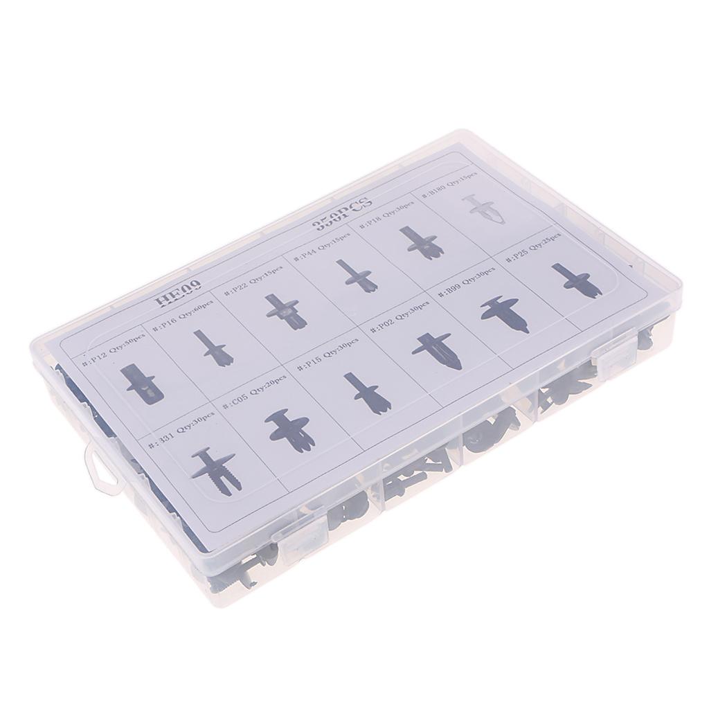 350x Universal Auto Fastener Bumper Retainer Clip Body Push Rivet Retainer