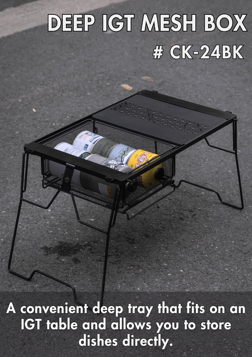 Giỏ lưới đựng đồ đa năng cho bàn IGT Campingmoon CK-24BK