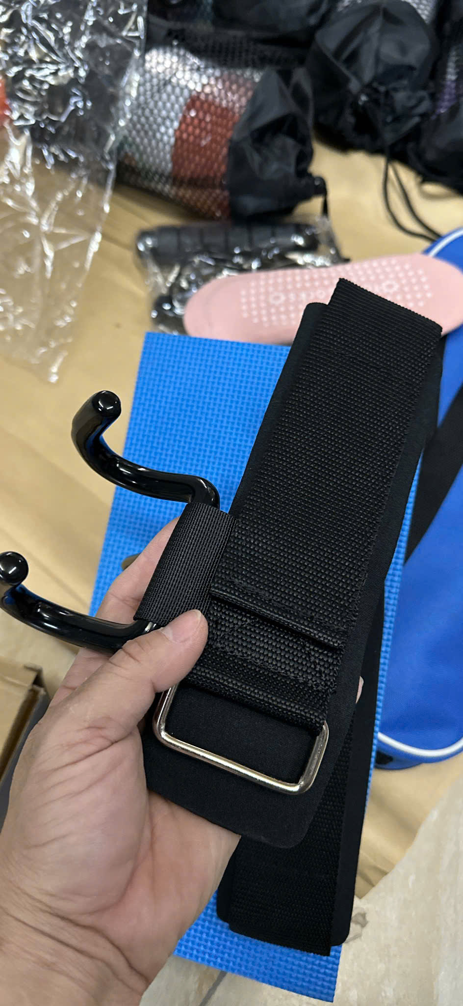 Quấn cổ tay Có Móc( 1 ĐÔI ) - Tập kéo xà, tập Tạ - TP-7684 - Nâng Tạ,Tập Xà Đơn