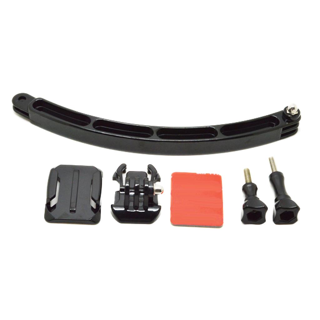 Extension Self Photo Arm Holder+Curved Adhesive Mount for 5 4 3 Camera